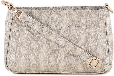 Ann Springs Silver Sling Bag Women Printed Pu Silver Sling Bag