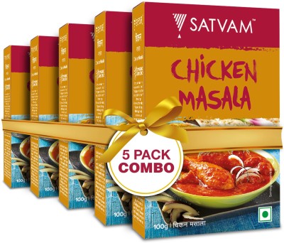 Satvam Chicken Masala (Pack of 5) | (5 * 100 Grams)(5 x 100 g)