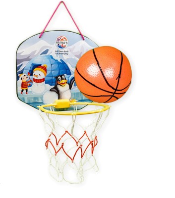 RATNA'S Cartoon Basketball Polar theme indoor & outdoor basketball toy for kids. Basketball