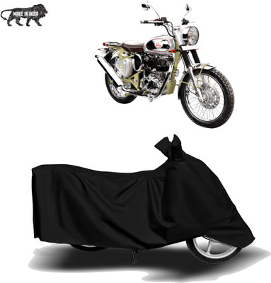 MOTOGENIX Two Wheeler Cover for Royal Enfield(Bullet Trials 500, Black)