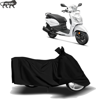 MOTOGENIX Two Wheeler Cover for Hero(MotoCorp Pleasure Plus, Black)