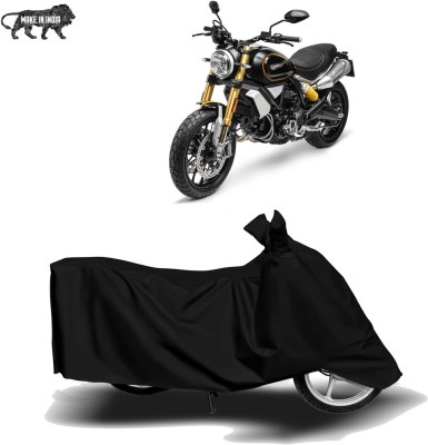 AutoGalaxy Waterproof Two Wheeler Cover for Ducati(Scrambler 1100, Black)