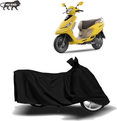 MOTOGENIX Two Wheeler Cover for TVS(Scooty Zest 110, Black)