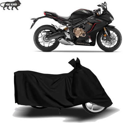 MOTOGENIX Two Wheeler Cover for Honda(CBR650R, Black)