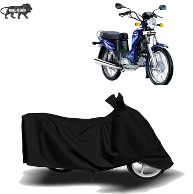 Mdstar Two Wheeler Cover for Hero, Honda, TVS, Yamaha, Hero Electric, Universal For Bike(Luna, Black)