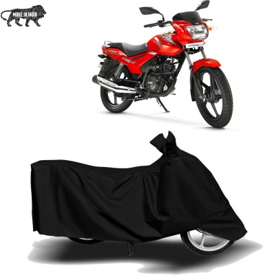 MOTOGENIX Two Wheeler Cover for TVS(Star City Plus, Black)