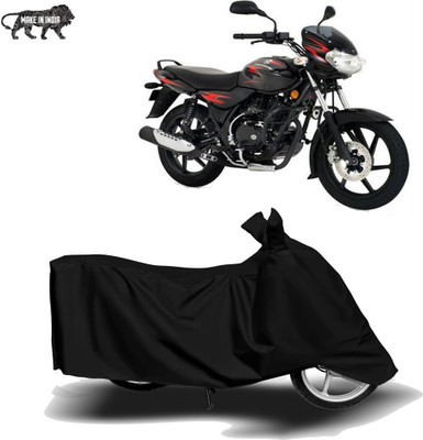 MOTOGENIX Two Wheeler Cover for Bajaj(Discover 135, Black)
