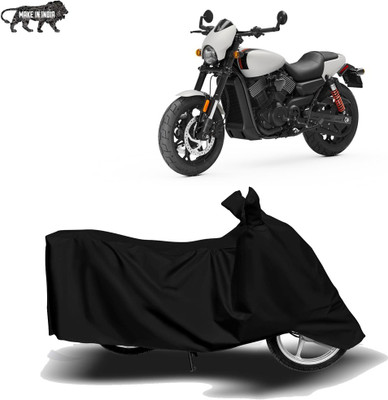 Parulstore Two Wheeler Cover for Harley Davidson(Street Rod, Black)