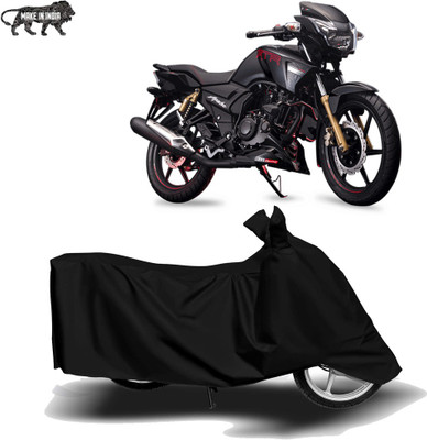 Amozkart Two Wheeler Cover for TVS(Apache RTR 160, Black)