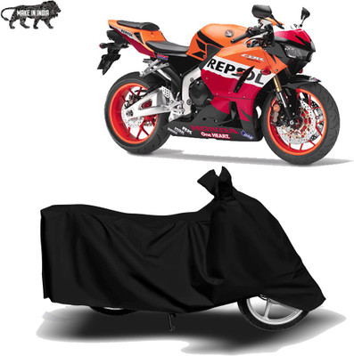 MOTOGENIX Two Wheeler Cover for Honda(CBR 600 RR, Black)