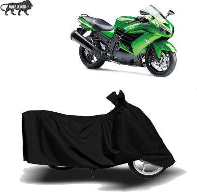 MOTOGENIX Two Wheeler Cover for Kawasaki(Ninja ZX-14R, Black)