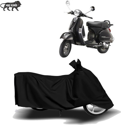 MOTOGENIX Two Wheeler Cover for LML(Star Euro, Black)