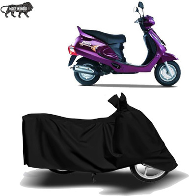 Mdstar Waterproof Two Wheeler Cover for Mahindra(Duro 125, Black)