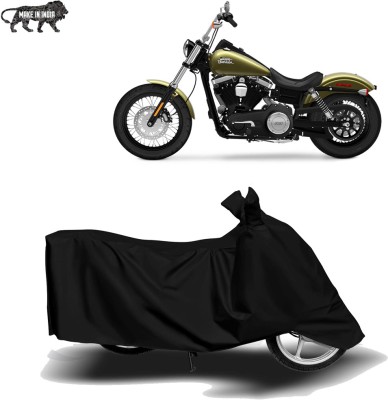 MOTOGENIX Two Wheeler Cover for Harley Davidson(Street Bob, Black)