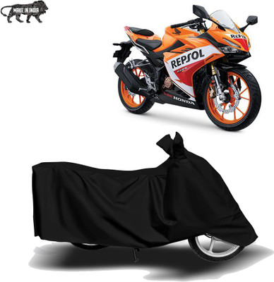 MOTOGENIX Two Wheeler Cover for Honda(CBR 150R, Black)