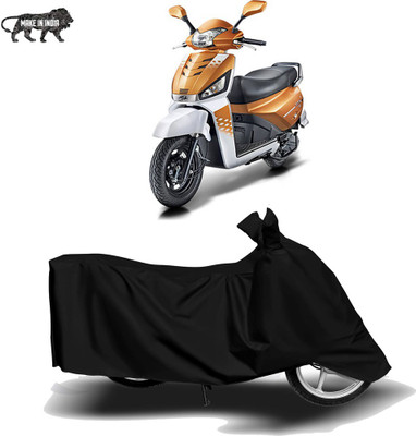 STORIDE Two Wheeler Cover for Mahindra(Gusto 125, Black)