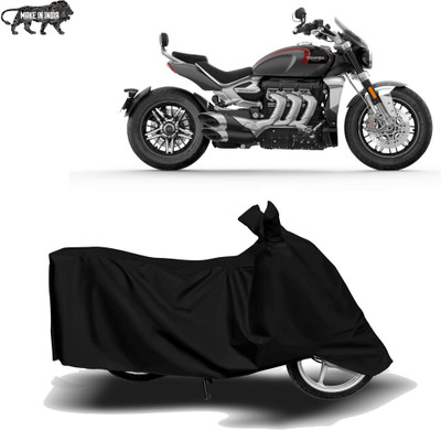 Amozkart Two Wheeler Cover for Triumph(Rocket III, Black)