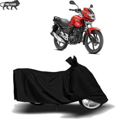 MOTOGENIX Two Wheeler Cover for Suzuki(GS 150R, Black)