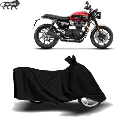 Amozkart Two Wheeler Cover for Triumph(Speed Twin, Black)