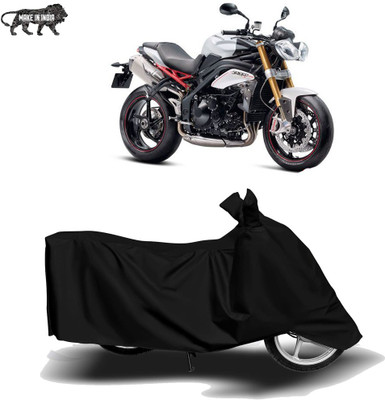 Parulstore Two Wheeler Cover for Triumph(Speed Triple ABS, Black)