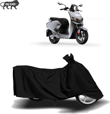 Mdstar Waterproof Two Wheeler Cover for 22Motors(Flow, Black)