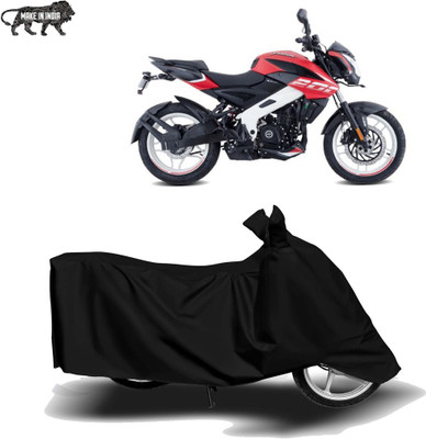 MOTOGENIX Two Wheeler Cover for Bajaj(Pulsar NS 200, Black)