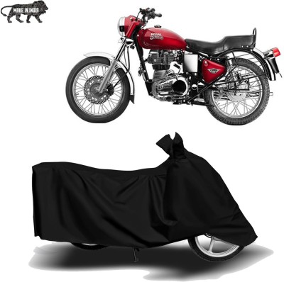 MOTOGENIX Two Wheeler Cover for Royal Enfield(Bullet 350 Twinspark, Black)