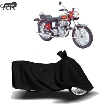 Mdstar Two Wheeler Cover for Royal Enfield(Machismo 350, Black)