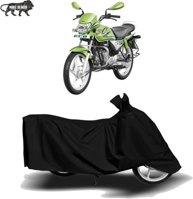 Mdstar Two Wheeler Cover for Hero(HF Deluxe Eco, Black)