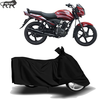 MOTOGENIX Two Wheeler Cover for TVS(Jive, Black)