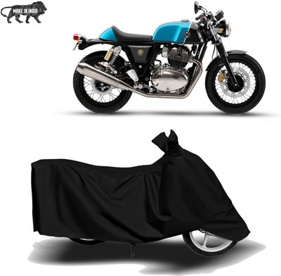 MOTOGENIX Two Wheeler Cover for Royal Enfield(Continental GT 650, Black)