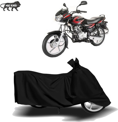 MOTOGENIX Two Wheeler Cover for Bajaj(Discover 100 DTS-i, Black)