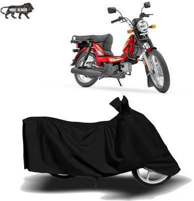 MOTOGENIX Two Wheeler Cover for TVS(Heavy Duty Super XL, Black)