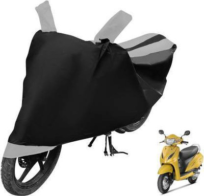 SRINANDINI Waterproof Two Wheeler Cover for Honda(Activa 4G, Blue, Silver)