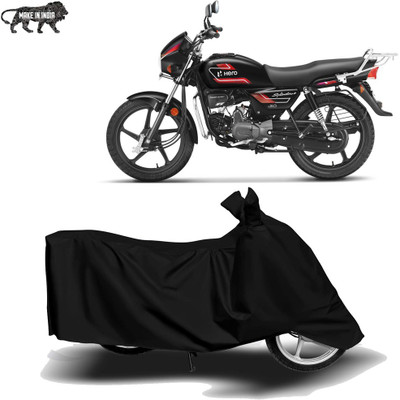 Amozkart Two Wheeler Cover for Hero(Splendor Plus, Black)