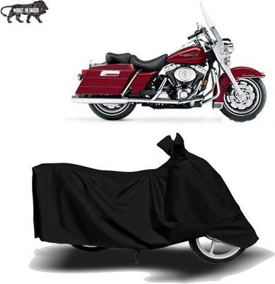 Amozkart Two Wheeler Cover for Harley Davidson(Road King, Black)