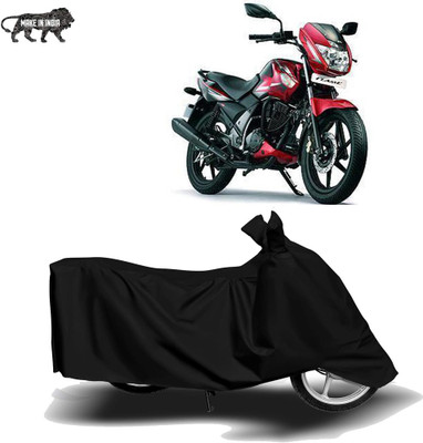 MOTOGENIX Two Wheeler Cover for TVS(Flame, Black)