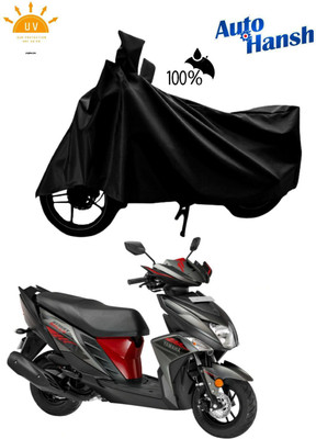 AutoHansh Two Wheeler Cover for Yamaha(Ray Z, Black)