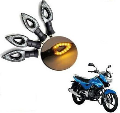 QUIRKY ZONE Front, Rear LED Indicator Light for Hero Splendor Plus, Universal For Bike(Yellow)