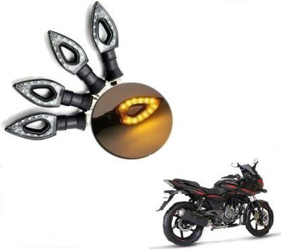 QUIRKY ZONE Front, Rear LED Indicator Light for Bajaj, Universal For Bike Pulsar 220, Universal For Bike(Yellow)