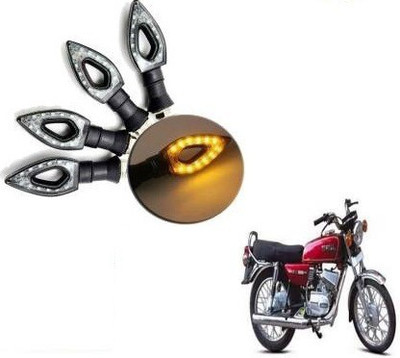 QUIRKY ZONE Front, Rear LED Indicator Light for Yamaha RX 100, Universal For Bike(Yellow)
