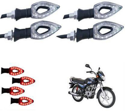 QUIRKY ZONE Front, Rear LED Indicator Light for Bajaj, Universal For Bike CT 100, Universal For Bike(Red)