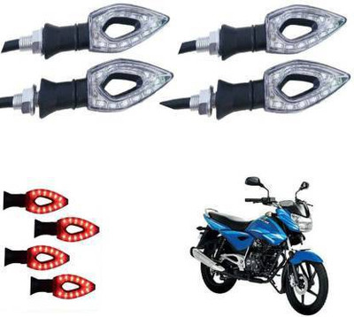 QUIRKY ZONE Front, Rear LED Indicator Light for Hero Splendor Plus, Universal For Bike(Red)