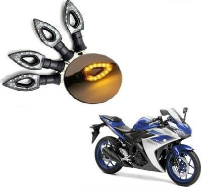 QUIRKY ZONE Front, Rear LED Indicator Light for Yamaha RC 390, Universal For Bike(Yellow)
