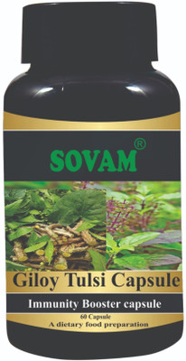 SOVAM Natural giloy tulsi Extract capsule(60 No)
