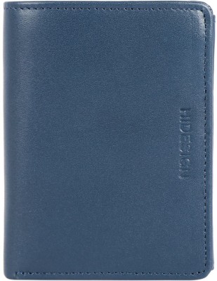 HIDESIGN Men Blue Genuine Leather Wallet(2 Card Slots)