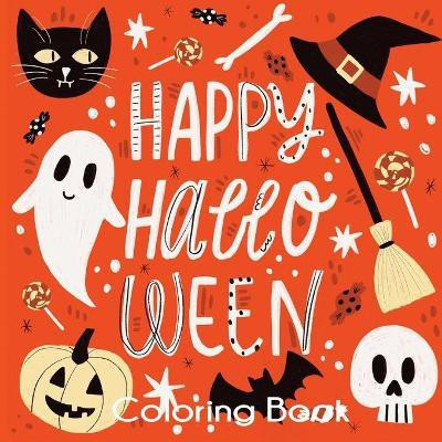 Happy Halloween Coloring Book(English, Paperback, Blue Wave Press)