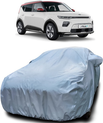 APNEK Car Cover For Kia Soul EV (With Mirror Pockets)(Silver)