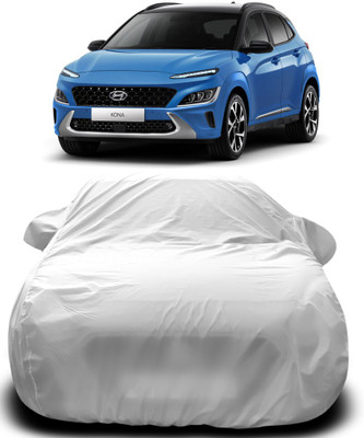 Elegance Car Cover For Hyundai Kona Electric (With Mirror Pockets)(Silver)