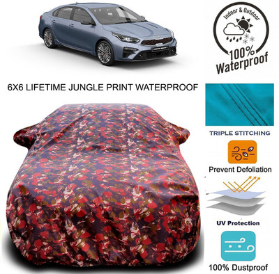 ProRox Car Cover For Kia Cerato (With Mirror Pockets)(Red, Green)